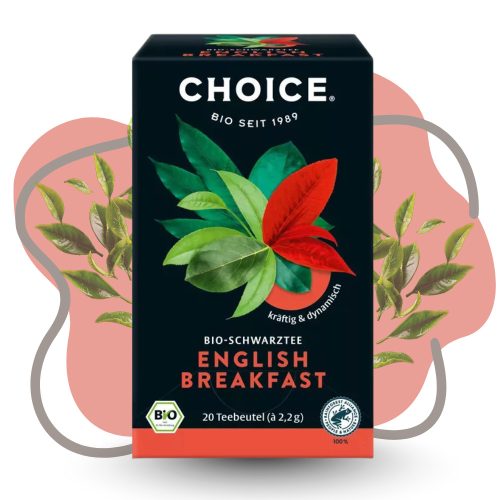 BIO CHOICE® „Angol reggeli” fekete tea 44g English breakfast 20 filter