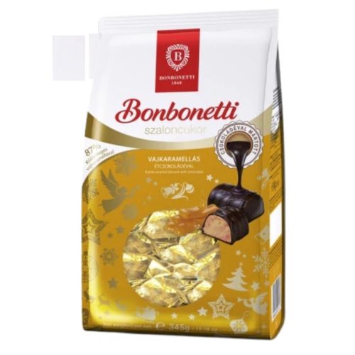 Bonbonetti étcsokoládéba mártott karamell ízű szaloncukor (Konzum) 280g