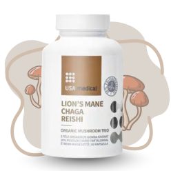   USA medical Gomba-trió kapszula – Reishi, Chaga és Lion’s Mane 60 db