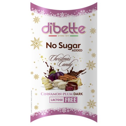 Dibette nas fahéjas-szilvás krémmel töltött étcsokoládé szaloncukor 220 g