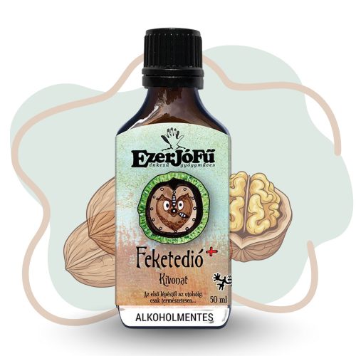EzerJóFű Feketedió kivonat 50ml alkoholmentes, növényi glicerinnel