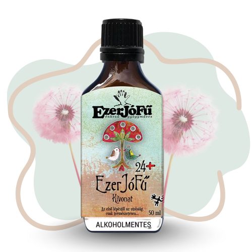 EzerJóFű EzerJóFű 24+ kivonat 50ml alkoholmentes, növényi glicerinnel