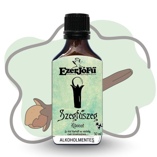 EzerJóFű Szegfűszeg kivonat 50ml alkoholmentes, növényi glicerinnel