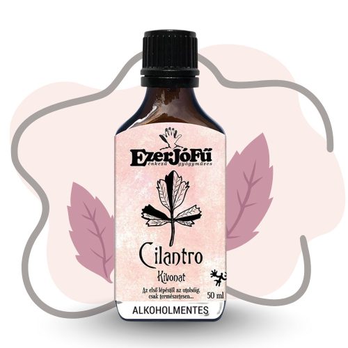 EzerJóFű Cilantro kivonat 50ml alkoholmentes, növényi glicerinnel