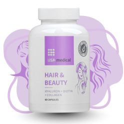   USA medical  Hajvitamin kapszula hialuronnal, kollagénnel és biotinnal 60 db