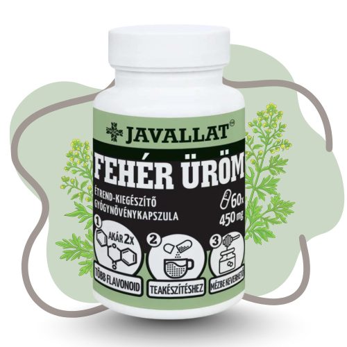 JAVALLAT Fehér Üröm kapszula 60 db 