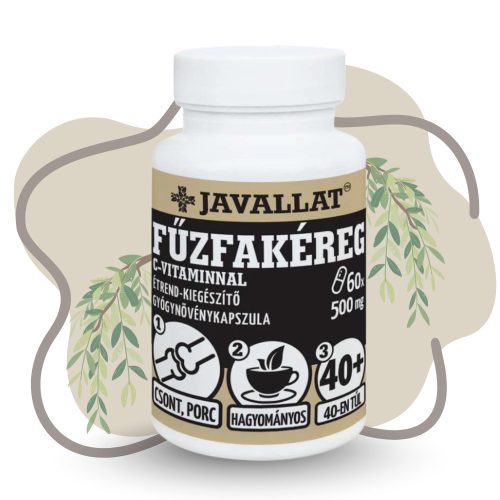 JAVALLAT Fűzfakéreg C-vitaminnal kapszula 60 db