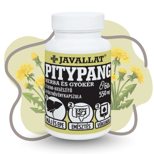 JAVALLAT Pitypang herba és gyökér kapszula 60 db 
