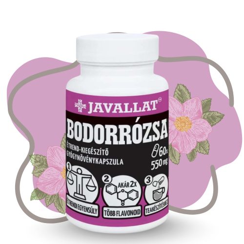 JAVALLAT Bodorrózsa levél kapszula 60 db