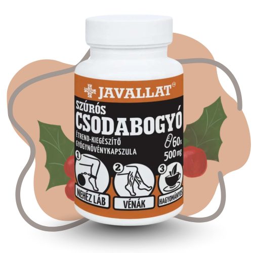 JAVALLAT Szúrós Csodabogyó kapszula 60 db 