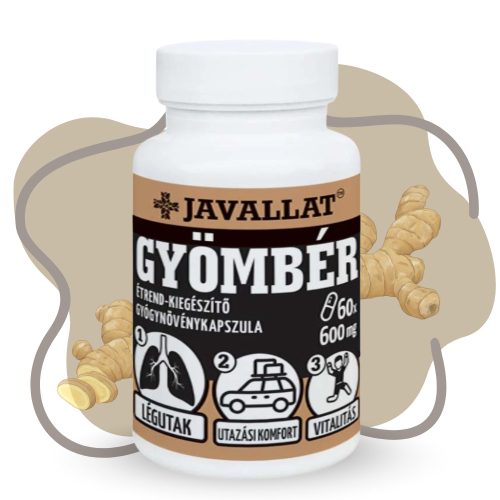 JAVALLAT Gyömbér kapszula 60 db
