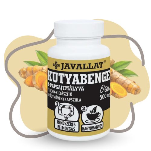 JAVALLAT Kutyabenge és papsajtmályva kapszula – 60db