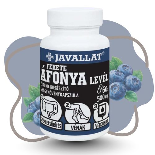 JAVALLAT Fekete Áfonya Levél kapszula 60 db