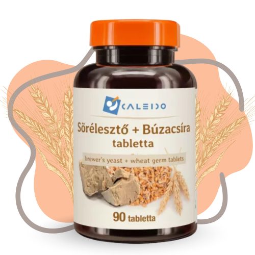 Caleido SÖRÉLESZTŐ + BÚZACSÍRA tabletta 90 db 