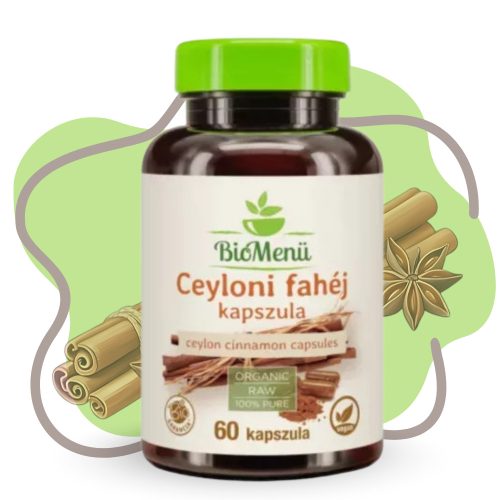 BioMenü BIO Ceyloni fahéj kapszula 60db