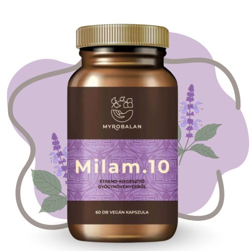Myrobalan Milam.10 pihentető alvás 60db gyógynövény komplex kapszula