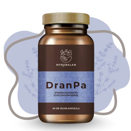 Myrobalan DRANPA agyserkentő és memóriajavító gyógynövényes 60 kapszula