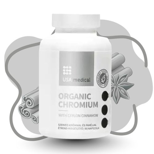 USA medical Szerves króm ceyloni fahéjjal kapszula 60 db