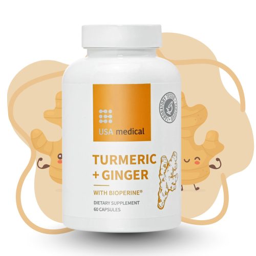 USA medical Kurkuma és gyömbér kapszula BioPerine®-nel 60 db