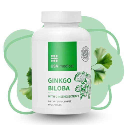USA medical Ginkgo Biloba kapszula ginzeng kivonattal 60 db