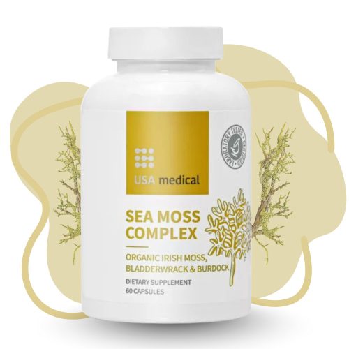 USA medical Organikus moszatok bojtorjángyökérrel és BioPerine®-nel 60 db