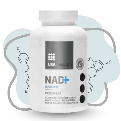 USA medical NAD+ Booster apigeninnel és rezveratrollal kapszula 60 db