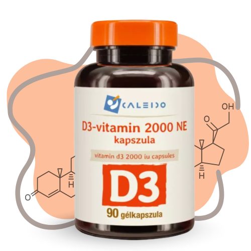 Caleido D3-vitamin 2000 NE gélkapszula 90db