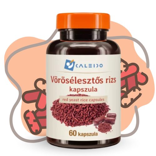 Caleido VÖRÖSÉLESZTŐS RIZS kapszula 60 db