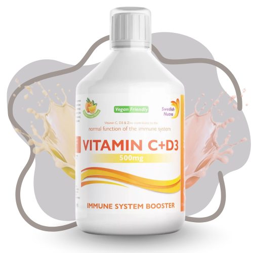 Swedish Nutra folyékony C+D3 imunrendszer erősítő vitamin 500ml